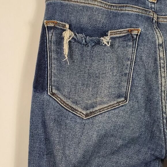 Frame Le High Raw Hem Ankle Skinny Jeans In Victoria Park - Size 25 - Picture 9 of 12